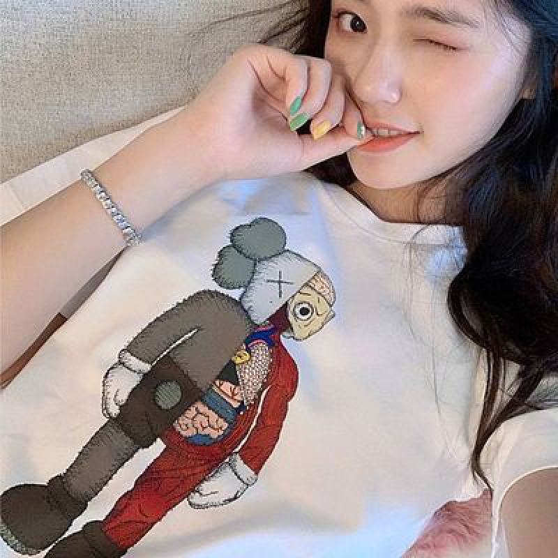雪都娇阳2020新款卡通宽松T恤女短袖情侣装夏装半截袖ins潮-选品库-美视角-网红自媒体平台-重庆果实电子科技有限公司